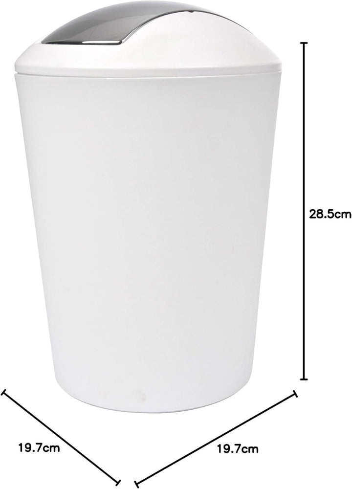 Douceur d'Intérieur Flic Flac Abfalleimer, 5.6 L weiss, Weiss