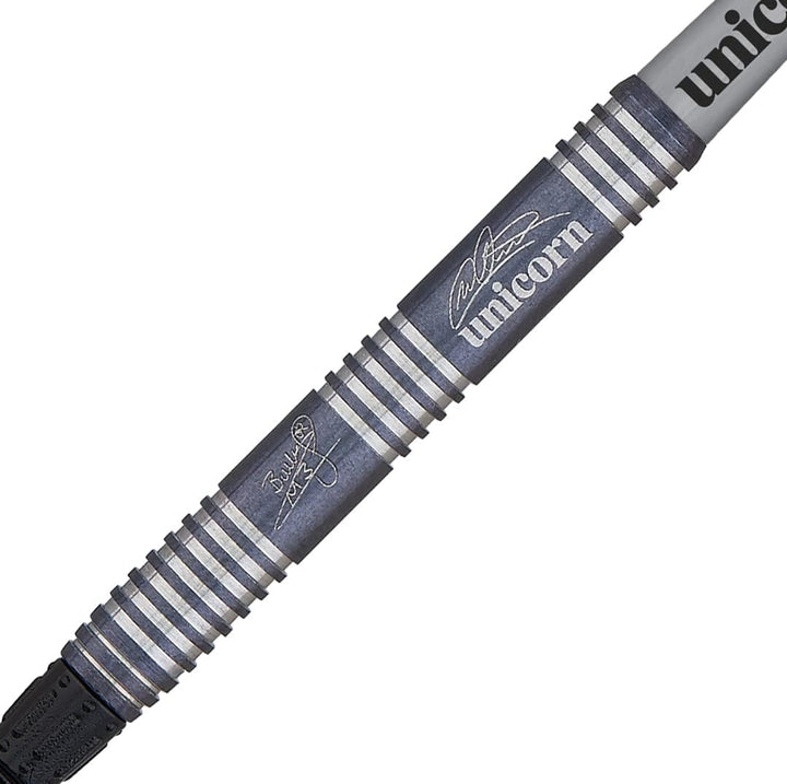 Unicorn Soft Tip Dartpfeile Set, Michael 'Bully Boy' Smith Noir Organic, 70% Tungsten Barrels mit sc