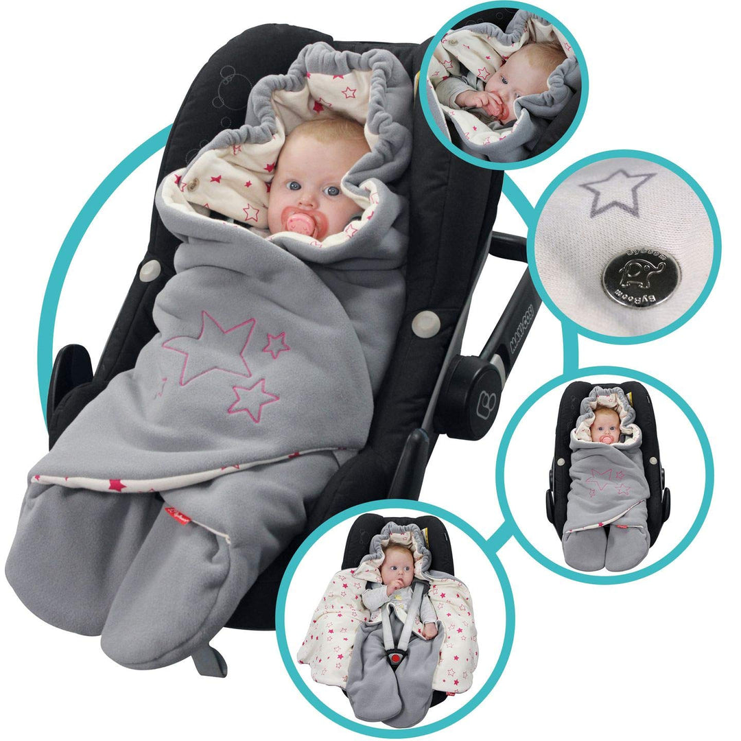 ByBoom Baby Einschlagdecke für die Übergangszeit und Sommer, Oeko-TEX 100, Universal Kuscheldecke fü