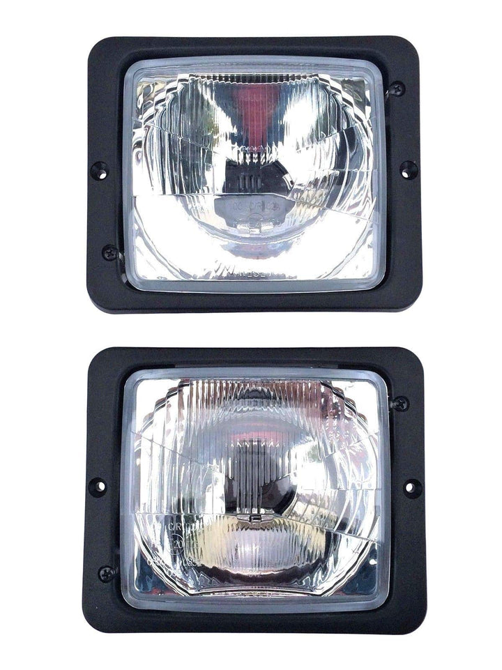 2x Scheinwerfer Fernlicht Abblendlicht H4 172x142 Traktor Zetor Atlas Fendt IHC