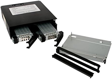 ICY DOCK Wechselrahmen für 2X 2,5 Zoll (6,4cm) SATA/SAS SSD/HDD und 1x SATA Slim ODD in 1x 5,25 Zoll