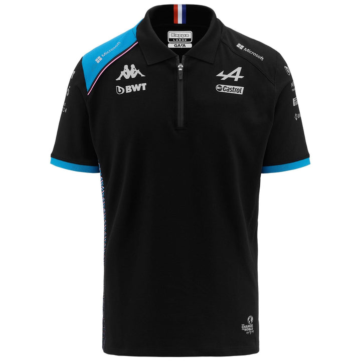 Kappa Herren Tshirt M Schwarz/Blau, M Schwarz/Blau