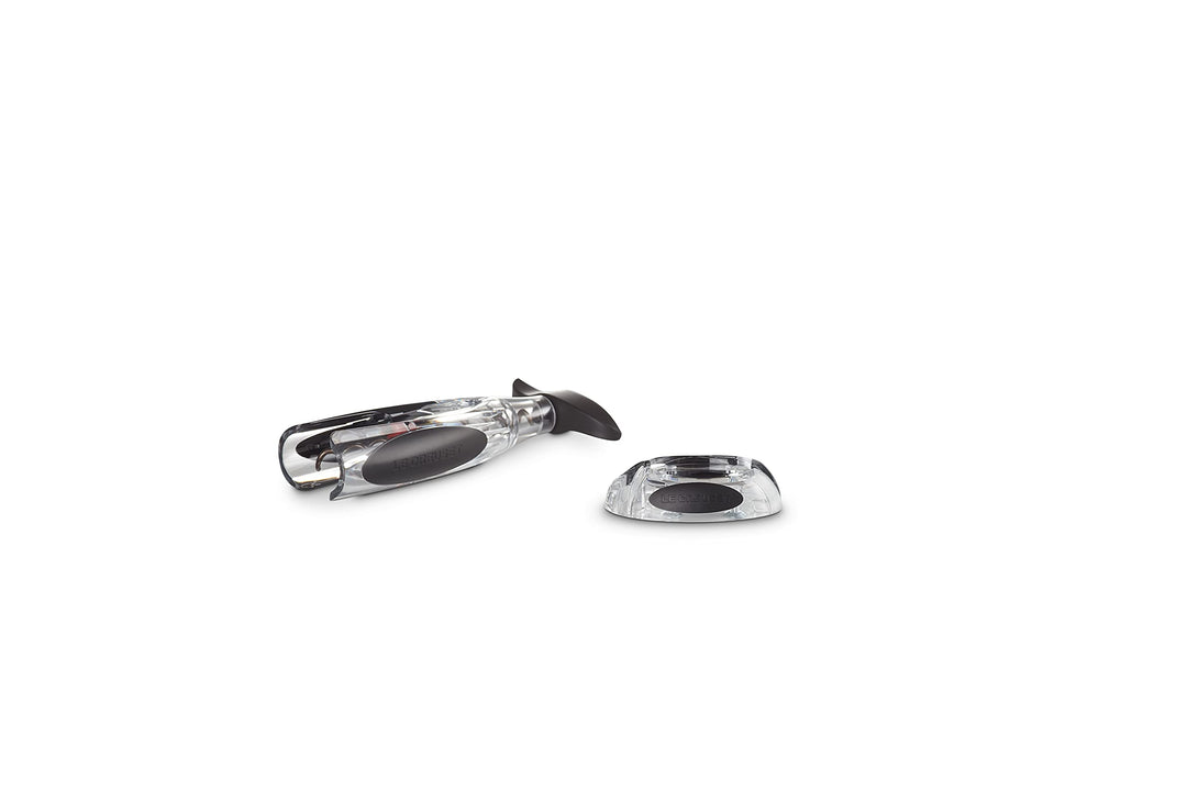 Le Creuset Korkenzieher und Kapselschneider, Wein-Zubehör Geschenk-Set, GS 200 Tischmodell, Crystal,
