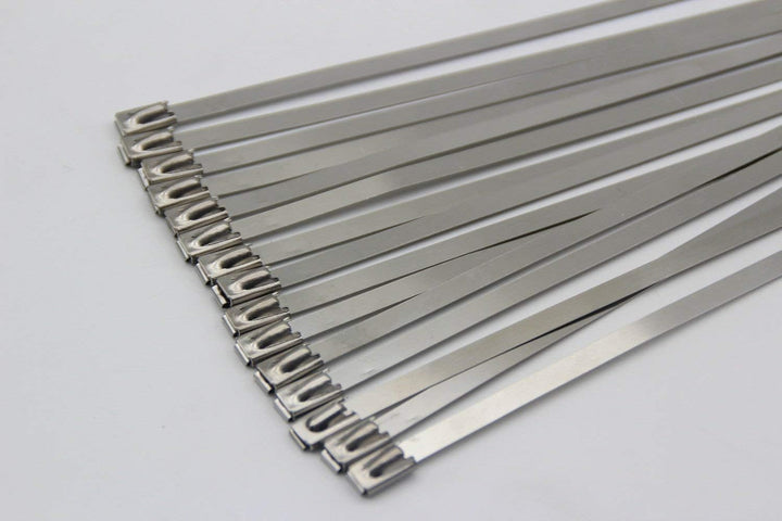 Smarcy Hitzeschutzband Basaltfaser Auspuffband 15M x 50MM 15 Stück Kabelbinder, für Fächerkrümmer Th