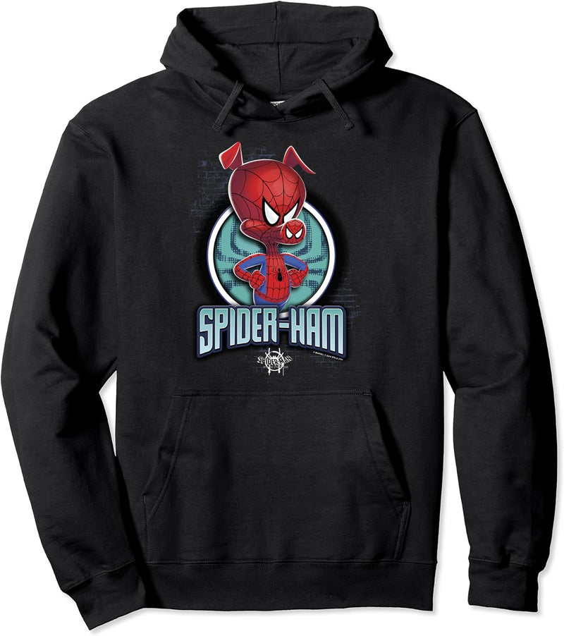 Marvel Spider-Man Spiderverse Spider-Ham Pose Pullover Hoodie