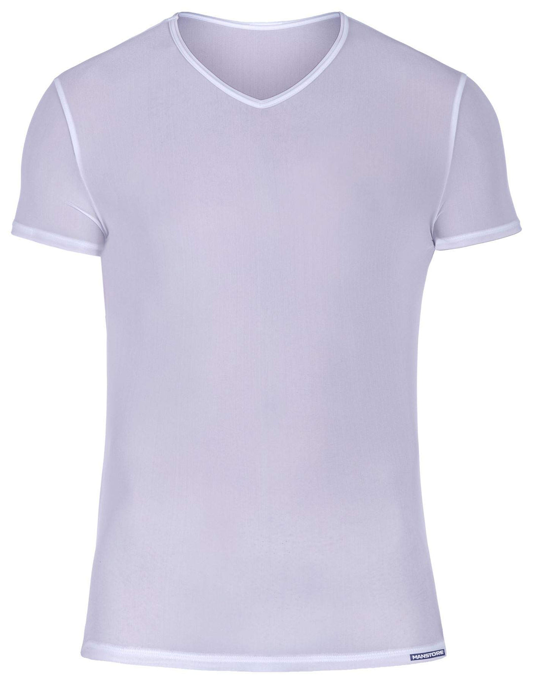 MANSTORE - M101 V-Neck Tee Regular - Fb. weiss - Gr. L L Weiss, L Weiss