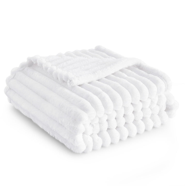 BEDSURE Kuscheldecke Flauschig - Wolldecke & Fleecedecke, Sofadecke, Weiche Warme Grobe Korddecke fü