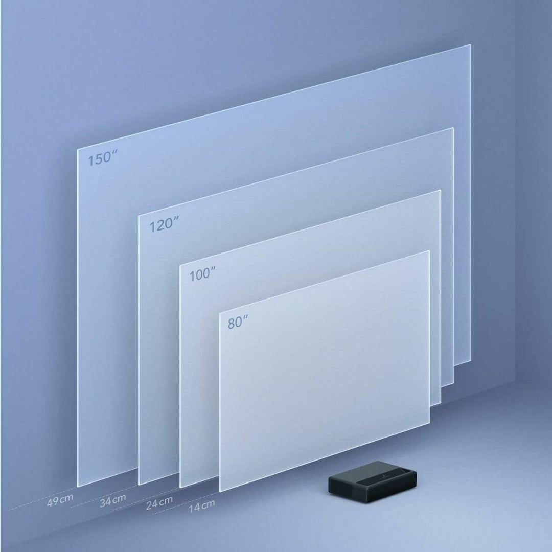 Xiaomi Mi 4K Laser Projector 150" (Ultra-HD, 80-150" Bilddiagonale, 1600 ANSI Lumen, ALPD 3.0, 2 x 1