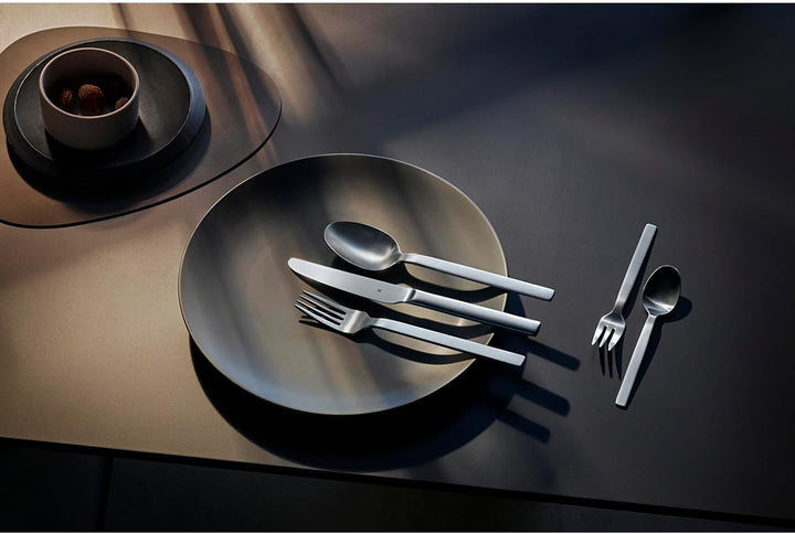 WMF Alteo Besteck Set 12 Personen, Essbesteck 60 teilig, Besteck matt, Monobloc-Messer, Cromargan Ed