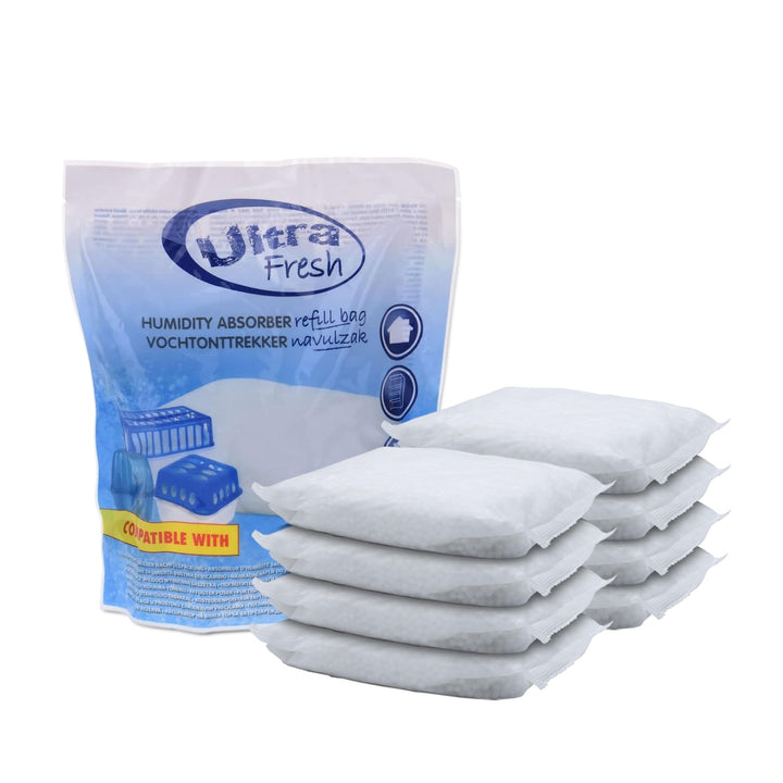 8x 450g Luftentfeuchter Nachfüllpack Ultra Fresh - Nachfüllbeutel für Raum Entfeuchter Nachfüllpack