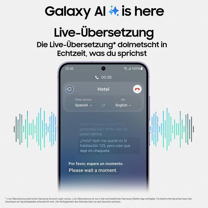 Samsung Galaxy S24 AI Smartphone, Android-Handy ohne Vertrag, 8 GB RAM, 256 GB Speicher, 50-MP-Kamer