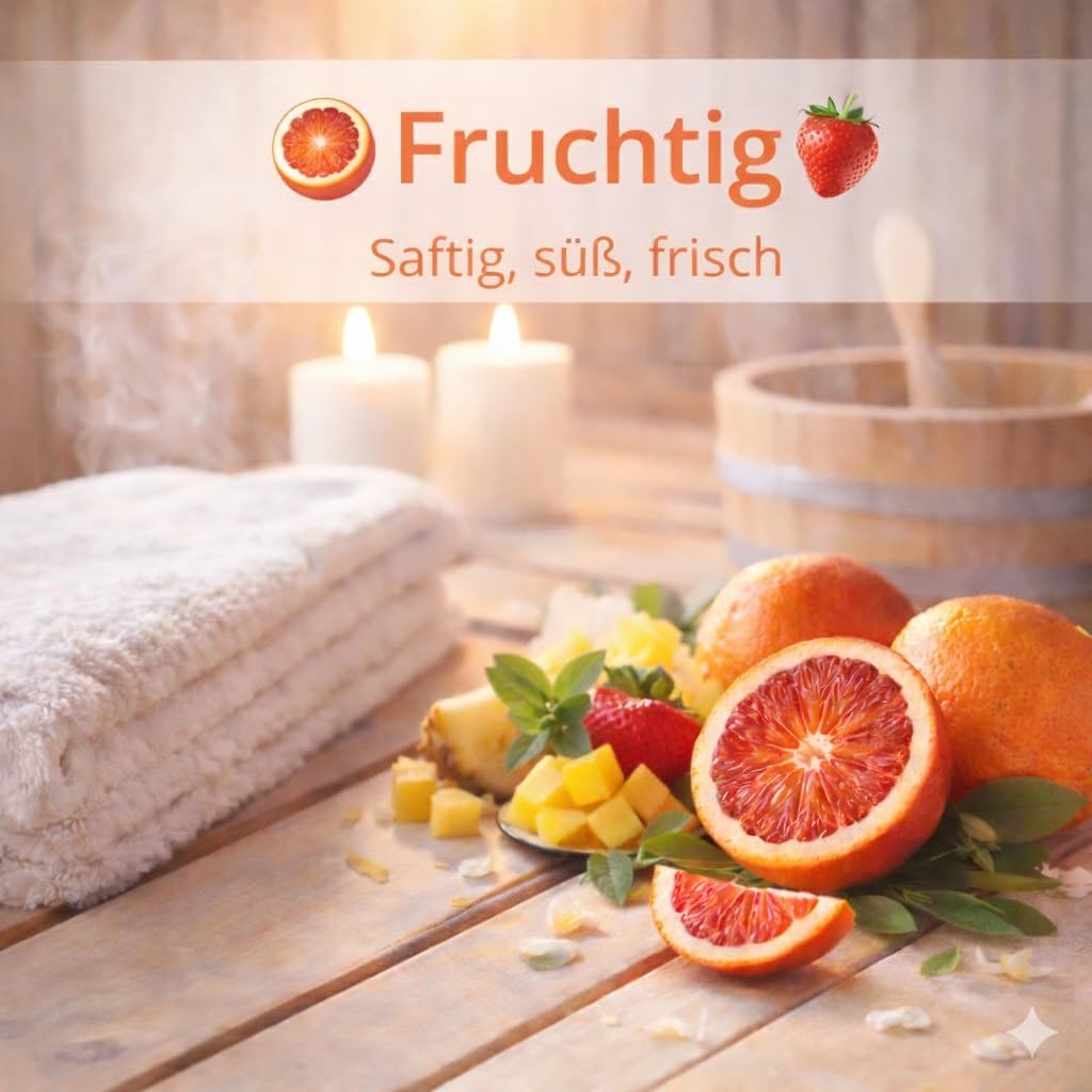 Dufte Momente Saunaaufguss-Konzentrat Orange – 250 ml – fruchtig & belebend – konzentriert & ergiebi