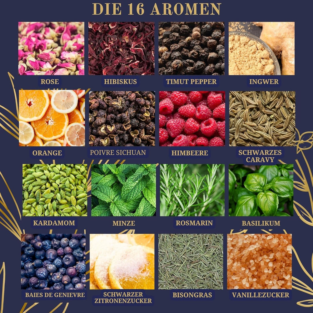 L&G® Gin set – Gewürz- und Zubehörset für personalisierte Kreationen, ideales einzigartiges Geschenk