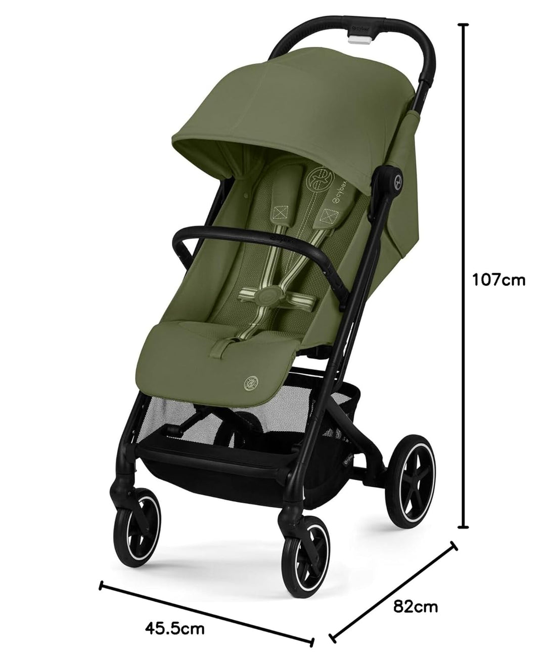 CYBEX Gold Kinderwagen BEEZY mit Einhand-Gurtsystem, Ab Geburt bis ca. 4 Jahre (max. 22 kg), Kompakt