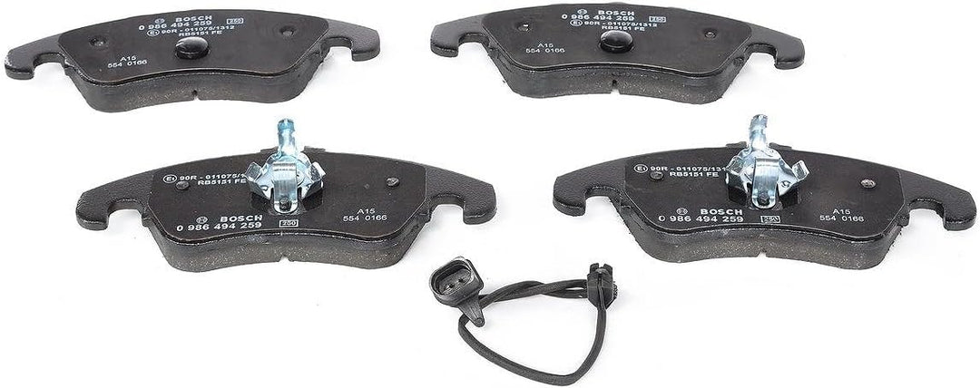 Bosch BP1131 Bremsbeläge - Vorderachse - ECE-R90 Zertifizierung - vier Bremsbeläge pro Set