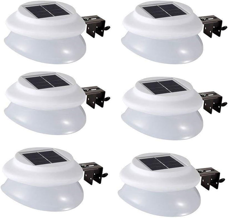 yohooo Solarleuchte Hof Warmweiss Licht,9 LED Solarlampe,Gartenlampe Solar Licht Wandleuchte Solar f