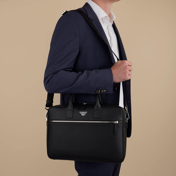 Emporio Armani herren Aktentasche black
