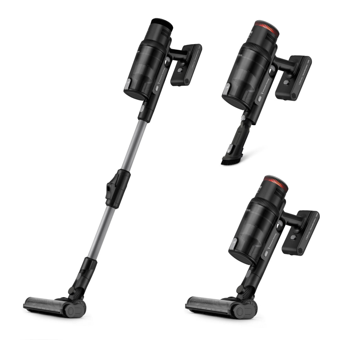 Ufesa Z7 Digital Akku Staubsauger, Selbstladender-Flexibler, 29.6V, LED Touchscreen, 26KPa, 500W, 80