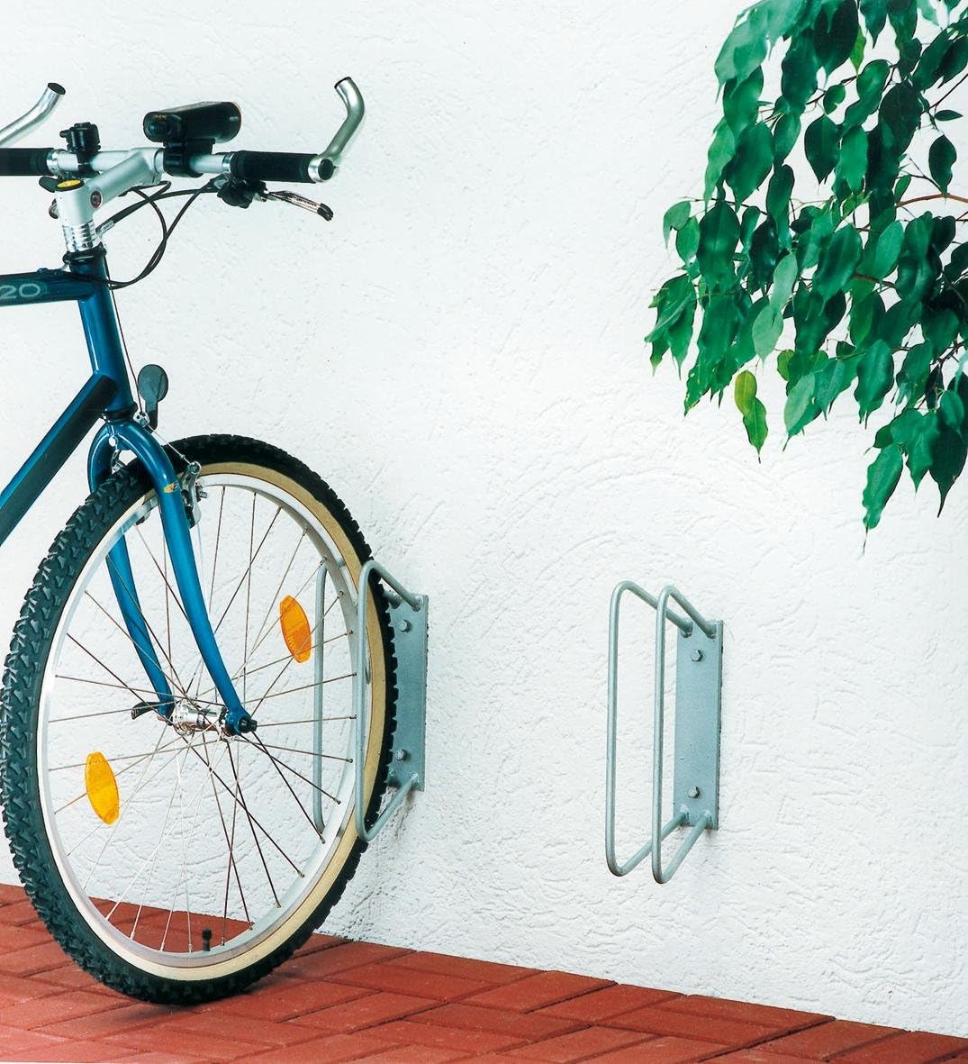 Alberts 692506 Einzel-Fahrradhalter | wahlweise in zwei Ausführungen | zur Befestigung an der Wand |