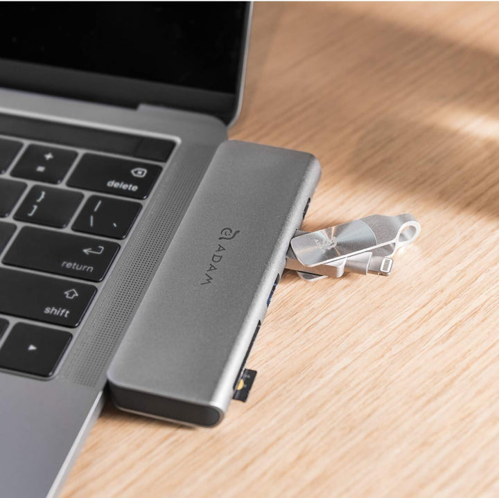 ADAM elements CASA Hub 5E 5-in-1 | Apple MacBook & USB-C Notebooks | grau | AAPADHUB5EGY