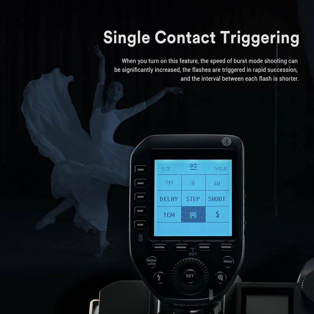 Godox XProII-S TTL Wireless Flash Trigger, 2.4G Wireless HSS 1/8000s Flash Transmitter Compatible fo