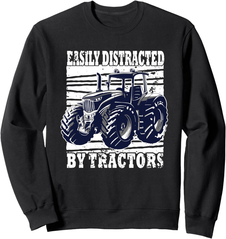 Lässt sich leicht von Traktoren, Bauern ablenken. Sweatshirt