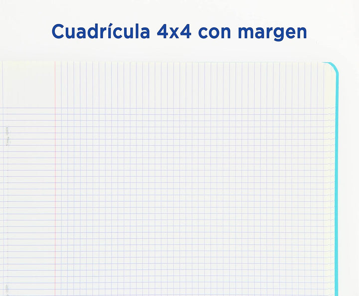 PAQ/10 LIBRETAS A5 48h. 90 g. eckige Röhren.4 x 4 C/M Tapa Kunststoff Oxford Single, Single