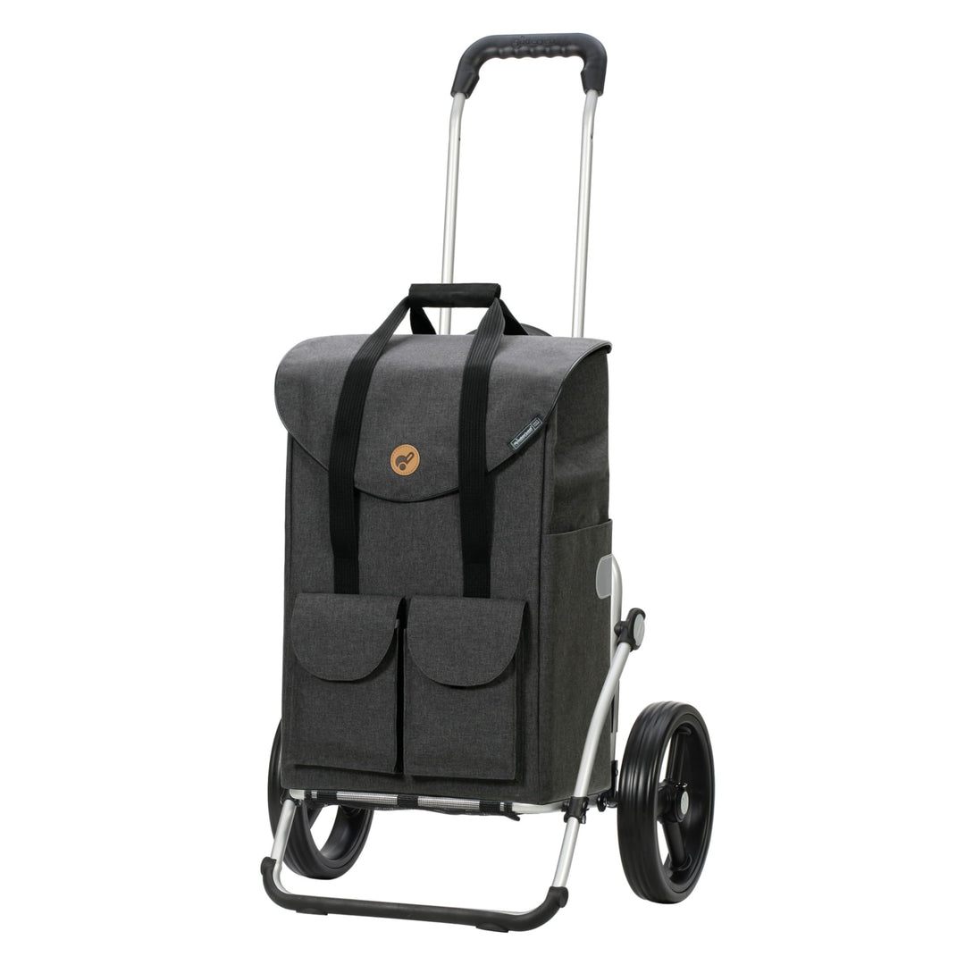 Andersen Einkaufstrolley - klappbar - 54 Liter - Aufhängung für Einkaufswagen - belastbar 50 kg - Al