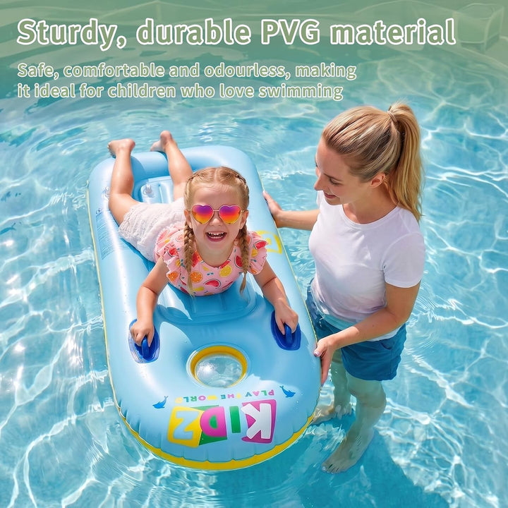 Schwimmbrett Bodyboard Aufblasbar, Surfbrett Bodyboard mit Griffen, Schwimmhilfe Aufblasbar Kinder,