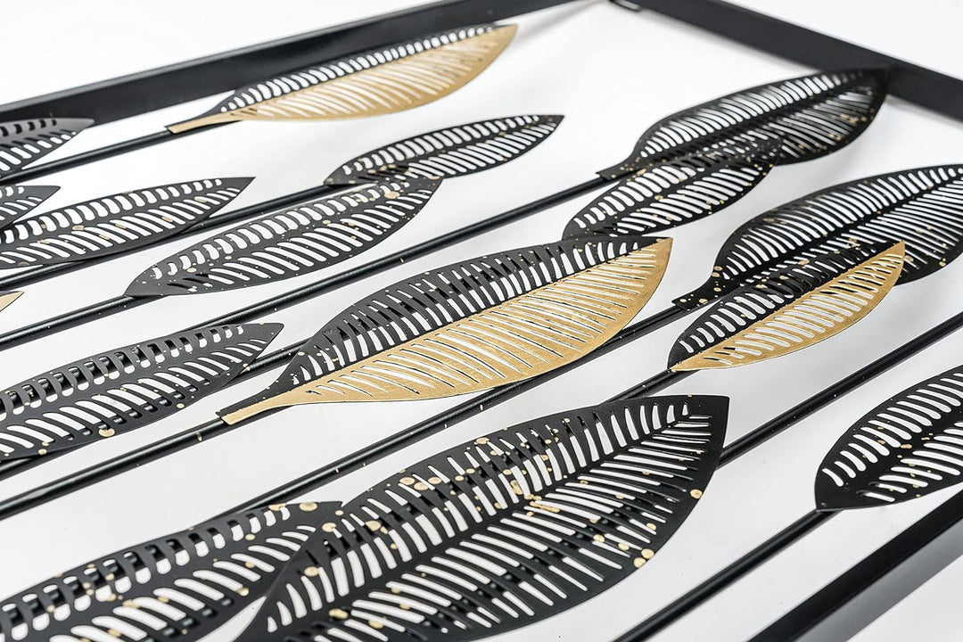 SKASEN® Wanddeko Metall, Wandbild Wohnzimmer, Deko Küche, Metallbild, 80x50cm, Inkl. Befestigungsmat