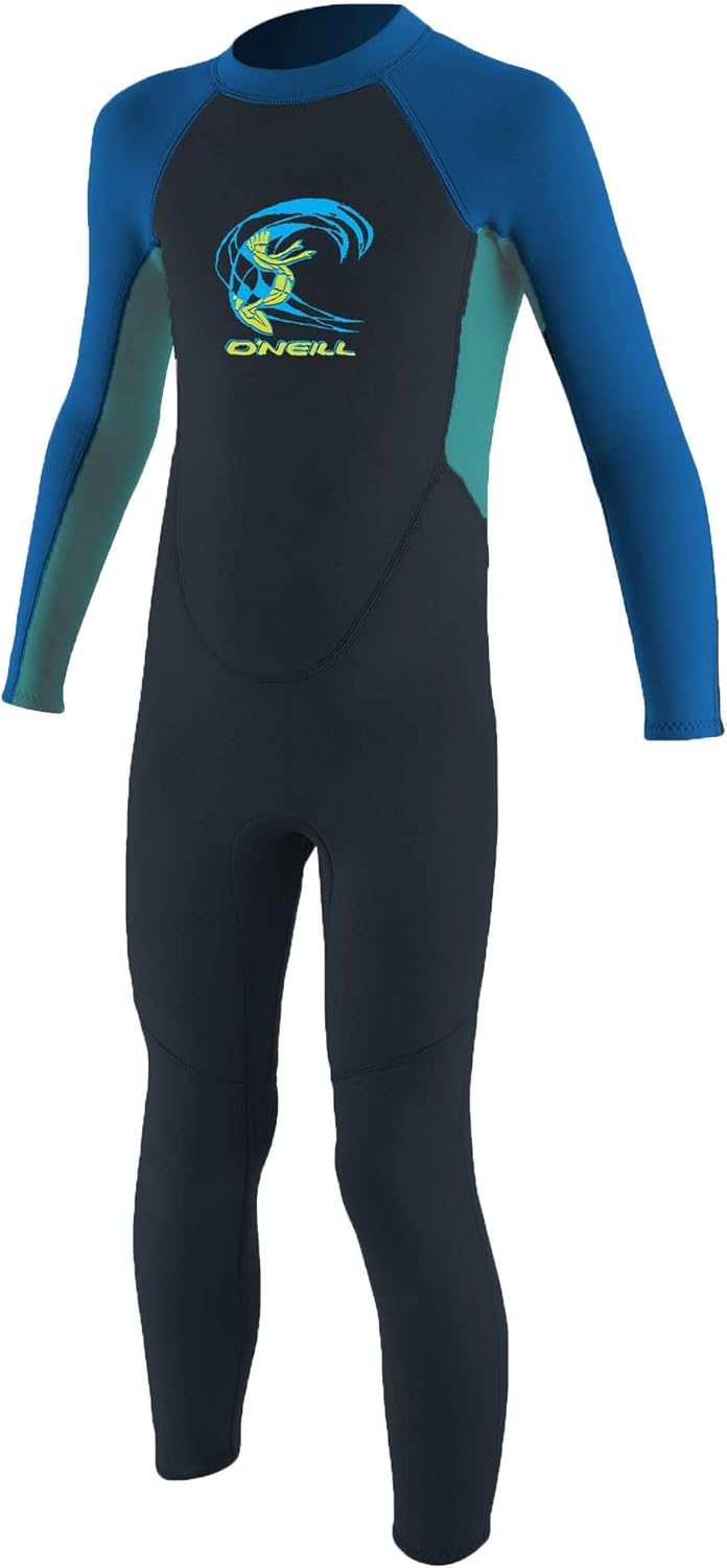 O'Neill Herren Toddler Reactor Ii 2mm Back Zip Full Wetsuit Neoprenanzug 4 Slate/Light Aqua/Ocean, 4