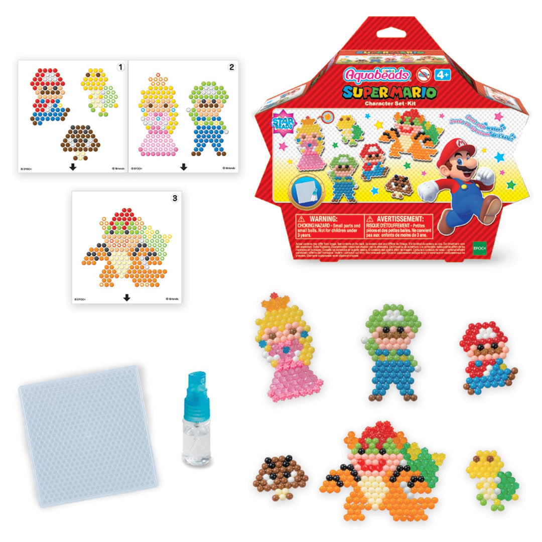 Aquabeads 31946 Super Mario™ Sternperlen Set - Bastelset, Bunt Single, Single