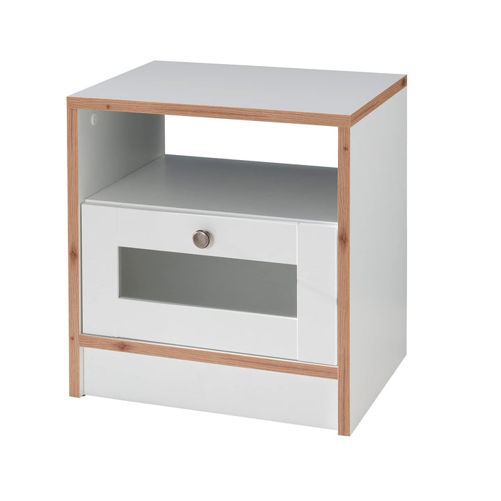 trendteam smart living - 2er Set Nachtkonsole Nachttisch Nachtschränkchen - Wohnzimmer - Aufbaumass