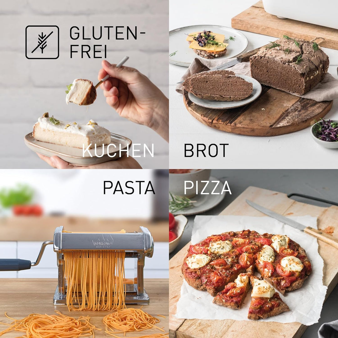 Panasonic SD-B2510W Vollautomatischer Brotbackautomat, 4 glutenfreie Programme, horizontales Design,