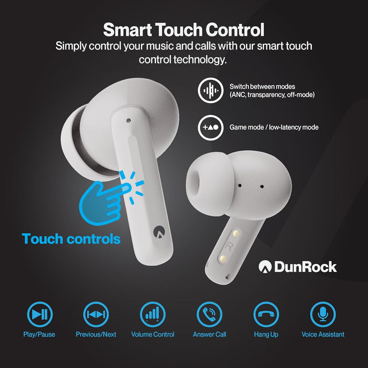 Bubble In-Ear Bluetooth 5.3 Kopfhörer – Kabellose Ohrhörer mit ANC, Transparenzmodus, App-Steuerung,