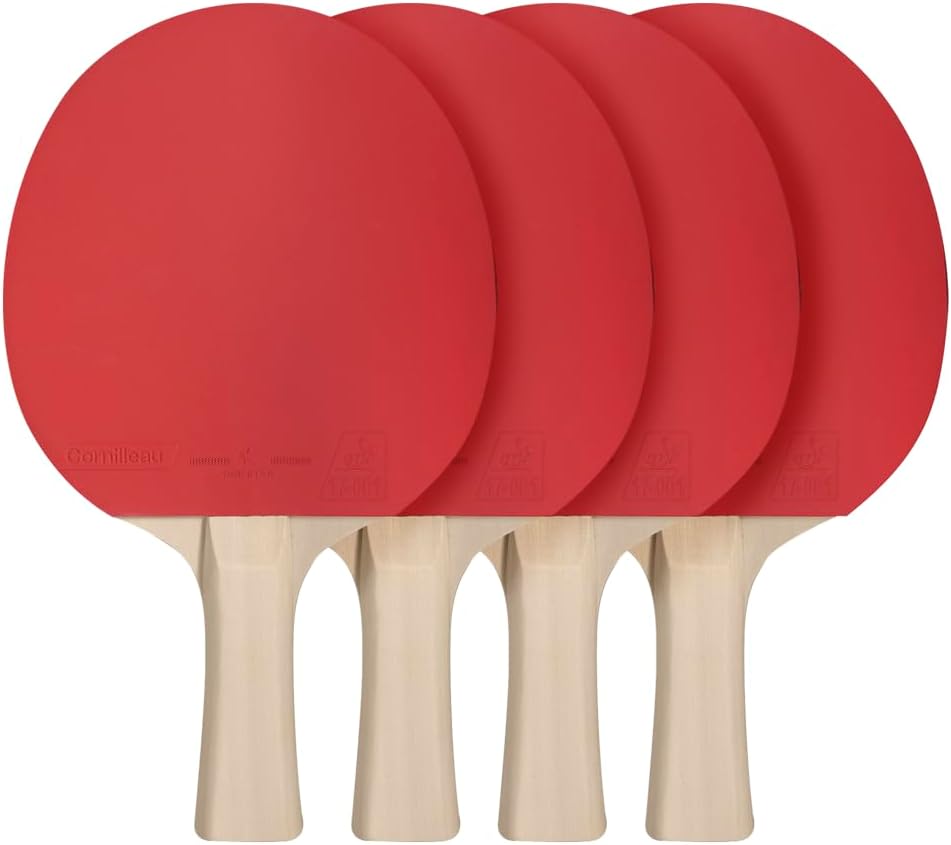 Cornilleau Sport Quattro Tischtennis-Set (4 Schläger und 4 Bälle)