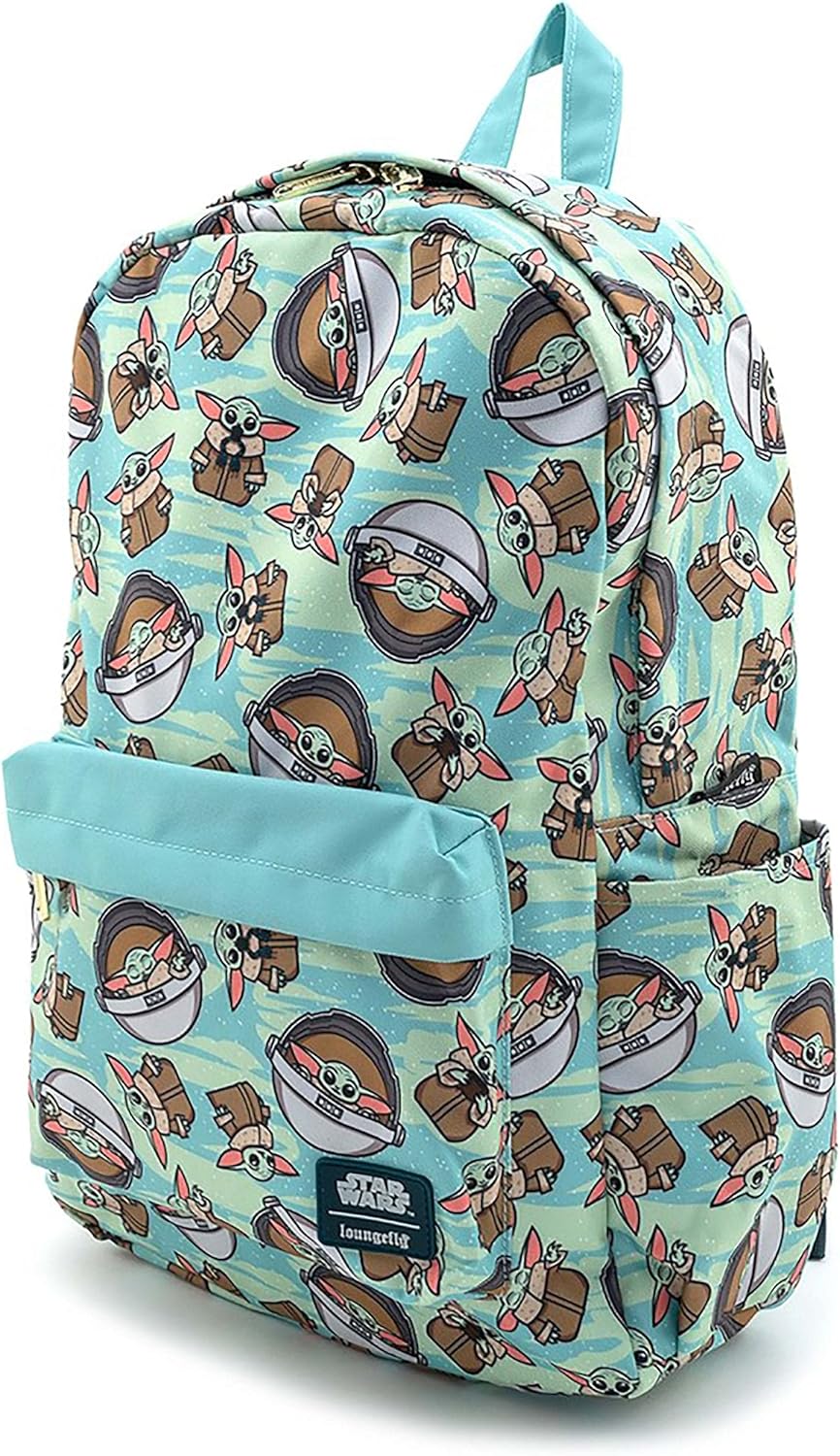 Loungefly Star Wars Baby Yoda Toss Pattern The Mandalorian Backpack