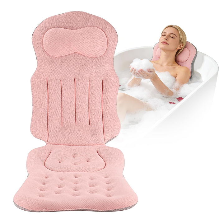 Ganzkörper Badewannenkissen für die Badewanne, Verdicktes Badewannenmatte mit Kopfstütze unterstützt