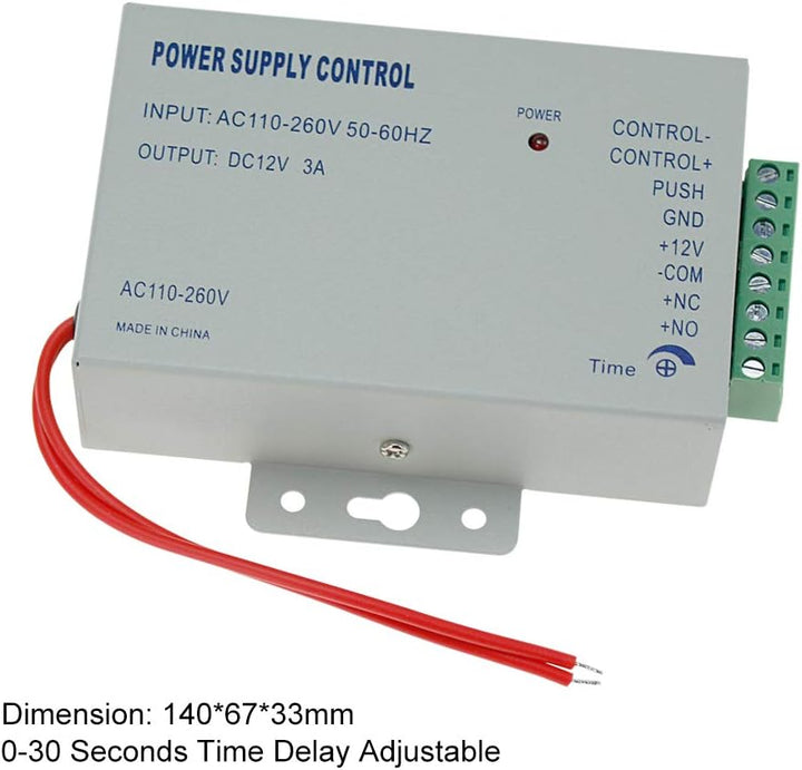 FST Kit Türzugangskontrollsystem Set Biometrie Fingerabdruck IP68 wasserdichte RFID-Tastatur + Netzt