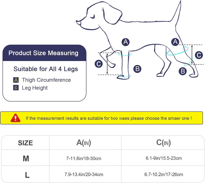 KINBOM Hunde Kniebandage Hinterbein, Hunde Hinterbein Bandage Hunde-ACL-Klammer Hinterbein Hunde-Kni