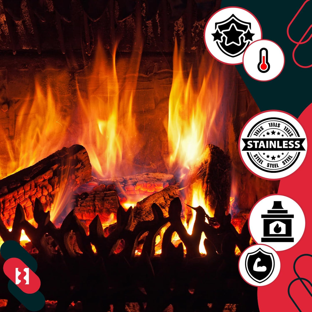 KOTARBAU Aschekasten Kohlenkasten Briketts Holz Koks Aschebehälter Kamingrill Zubehör Ascheschale Ko