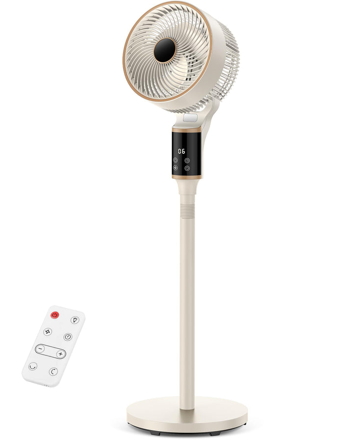 Leiser Turmventilator 101cm mit 3D-Oszillation, 12 Geschwindigkeiten, 12H Timer & Fernbedienung – en