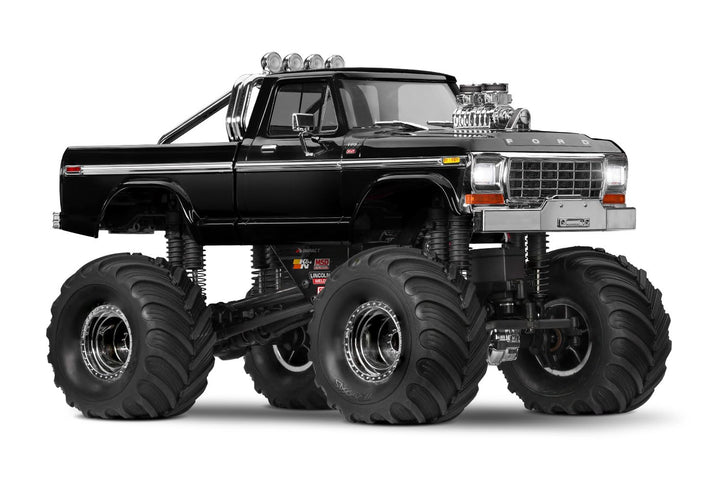 TRAXXAS TRX-4MT Ford schwarz F150 4x4 1/18 Monster-Truck RTR Brushed, mit Akku und USB Ladegerät