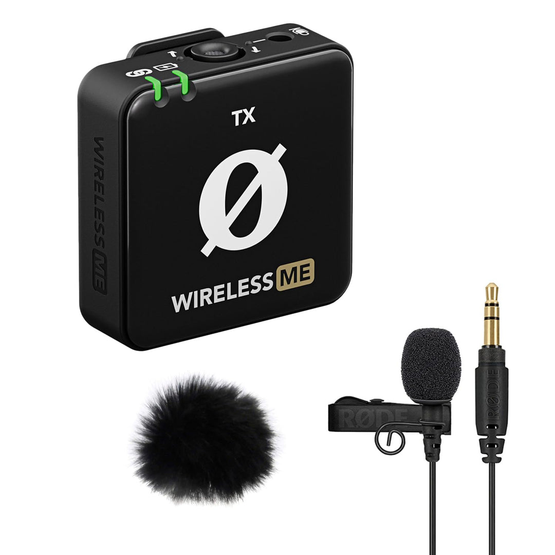 Rode Wireless ME TX drahtloses Mikrofon Sender-Modul Einzel + Lavalier GO + keepdrum Fell-Windschutz