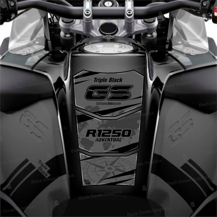 Tankpad Aufkleber Harz, kompatibel mit R 1250 GS Adventure 2021 Tankpad