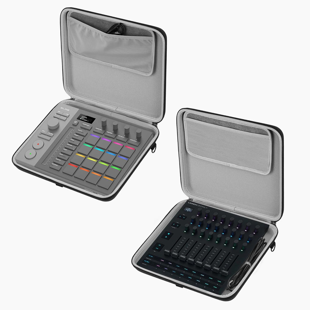 Geekria Tragetasche für Audio-Schnittstellen, kompatibel mit Novation Launch Control XL 3, EVA-Harts