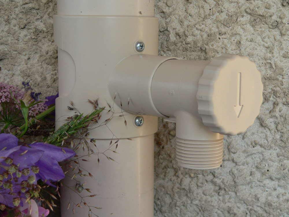 Capt'eau Récupérateur d'eau de Pluie pour Conduits Circulaire (Sable) CW-HKRN-UACJ Multicolore COLLE