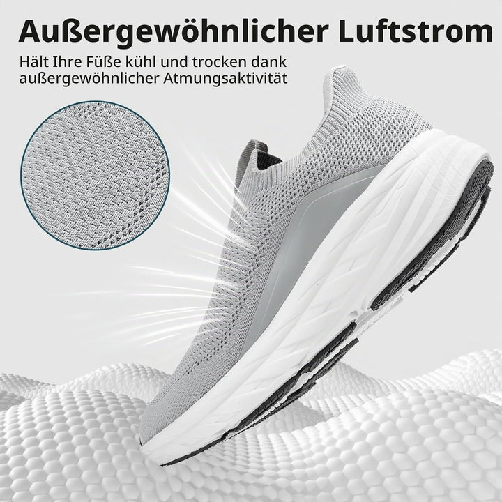 Sosenfer Slip On Sneaker Herren Ohne Schnürsenkel Schuhe Sportschuhe Laufschuhe Leichte Atmungsaktiv