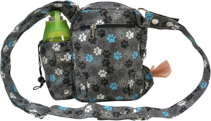 Konstanz Mandala 71049 – Gassitasche mit integriertem Flaschenhalter – Leckerlitasche für Hunde, was