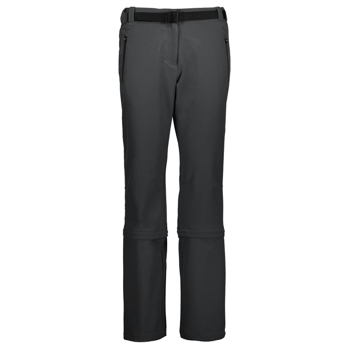 CMP Damen Cmp Damen Stretch Zip Off Trousers Hose Zipp Off Hose S Anthrazit, S Anthrazit